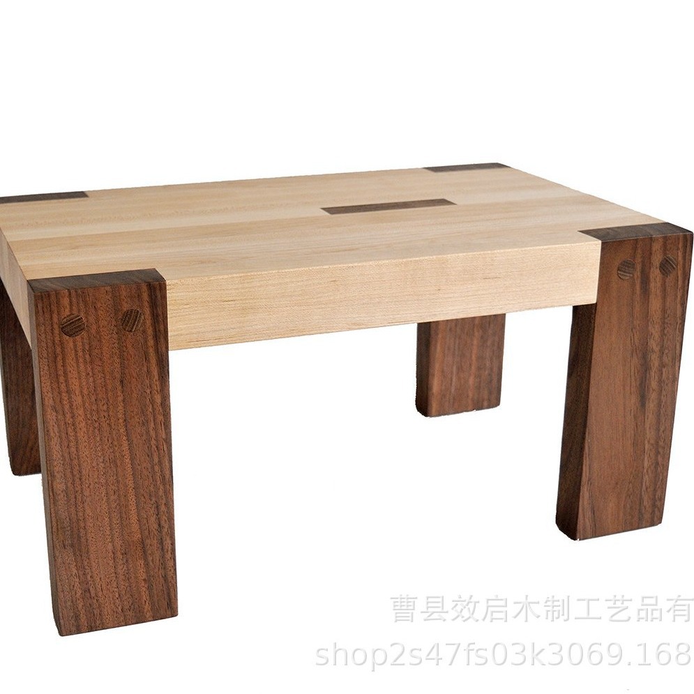亚马逊木制家用凳子两种颜色黑胡桃木竹木客厅卧室凳子批发-阿里巴巴