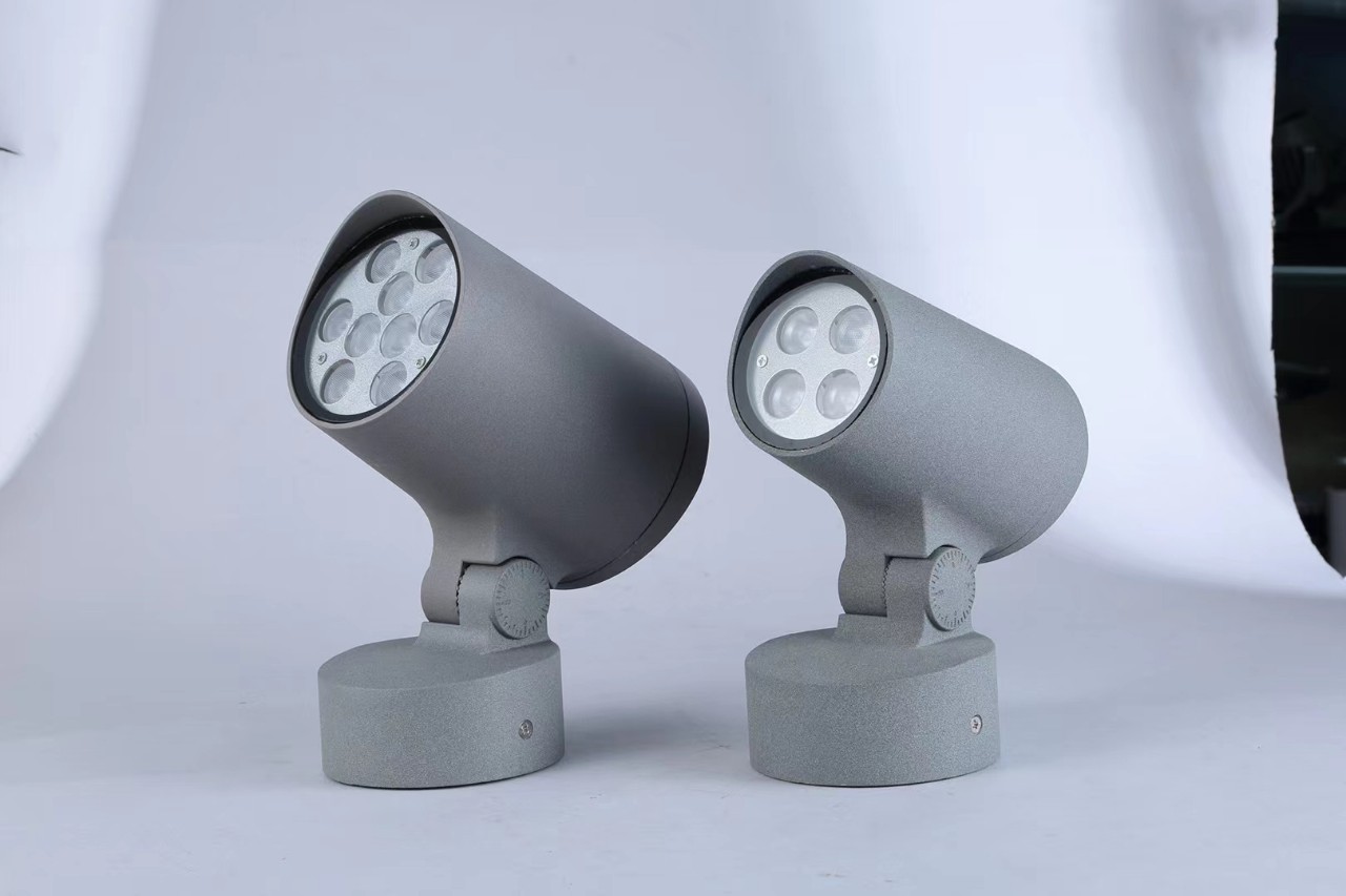 新款高品质投光灯户外防水射灯带底座cob投射灯4w9w投光灯