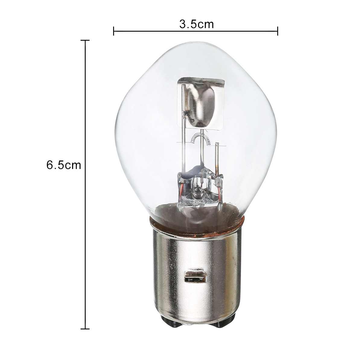 12V 10A 35W 前照灯灯泡适用于踏板车沙滩车白灯 435LM 配件零件