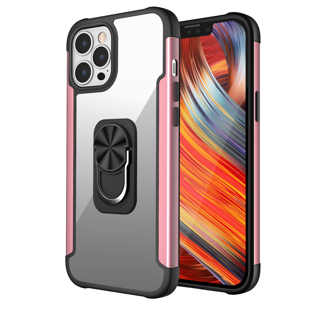 批发新款手机壳磁吸指环扣钢铁侠适用于苹果iphone13 pro max6.