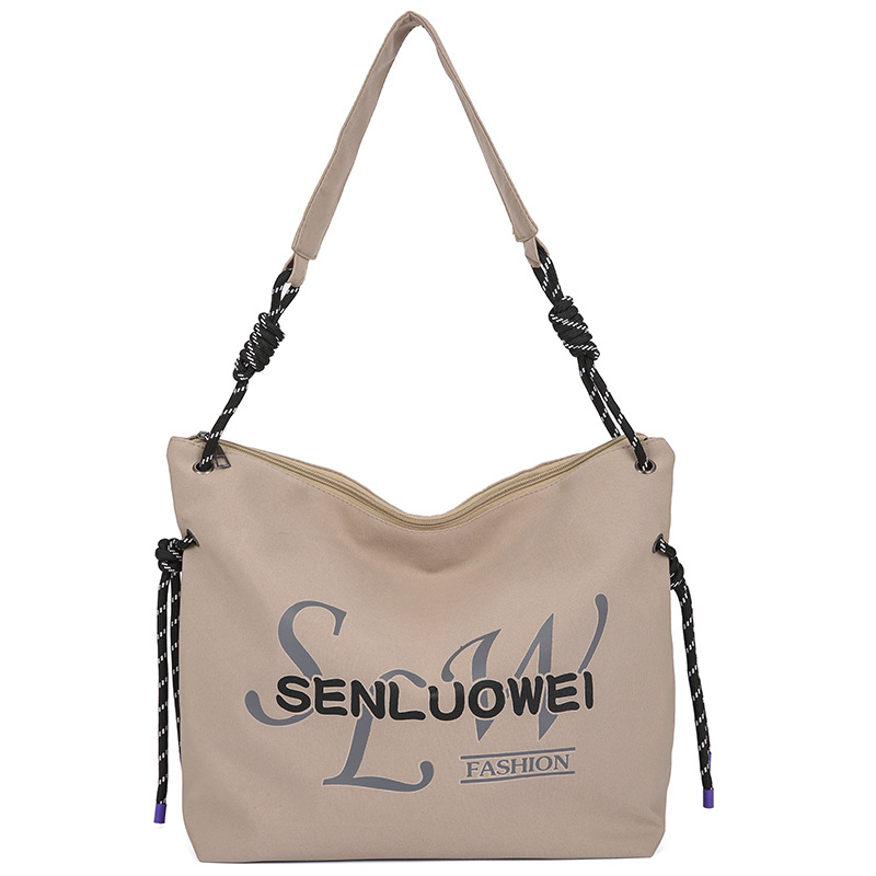 Women's Bag 2023 New Leisure Commute Women's Shoulder Bag Korean Style Student's Canvas Bag Fashion Letters Tote Bag