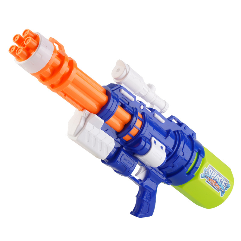 Children's Water Gun Toy Large Capacity Gatling Pull-out High Pressure Water Spray Water Fight Artifact for Boys and Girls