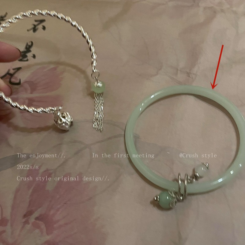 Crystal Transparent Bead Bracelet Clear Cold Wind Special-Interest Design Xiaohongshu Same Style All-Matching Girlish Summer 2022 New