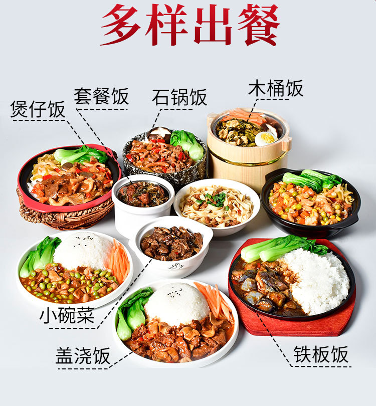 粮农外卖料理包批发半成品菜煲仔饭快餐盖浇饭小碗菜速食商用食品