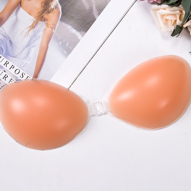 硅胶小隐形文胸胸贴女婚纱用无肩带聚拢加厚上托乳贴新娘内衣专用