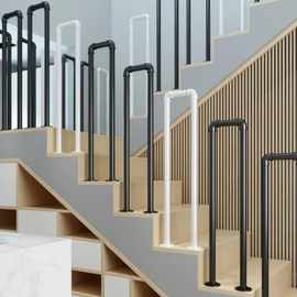 现代简约室内楼梯扶手护栏家用创意设计老人儿童栏杆阁楼台阶围栏