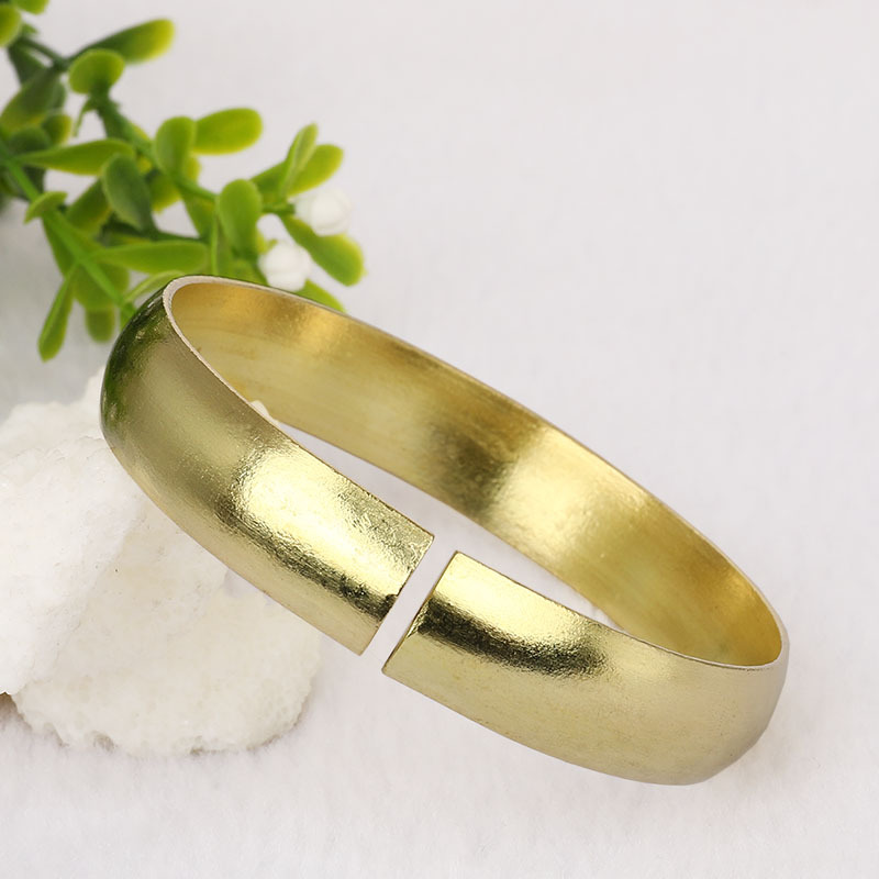 纯铜手镯 手工男女款紫铜黄铜光面加厚铜镯子饰品手圈流行首饰