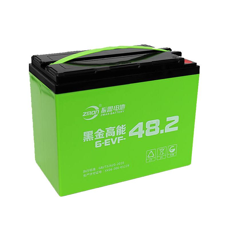 厂家供应量大从优电动车用48v60v48.2ah振盟黑金高能铅酸蓄电池