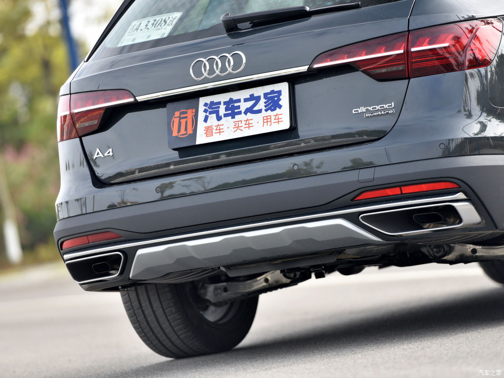 适用于进口奥迪a4a6allroad旅行版改装运动车标后尾标标贴黑武士