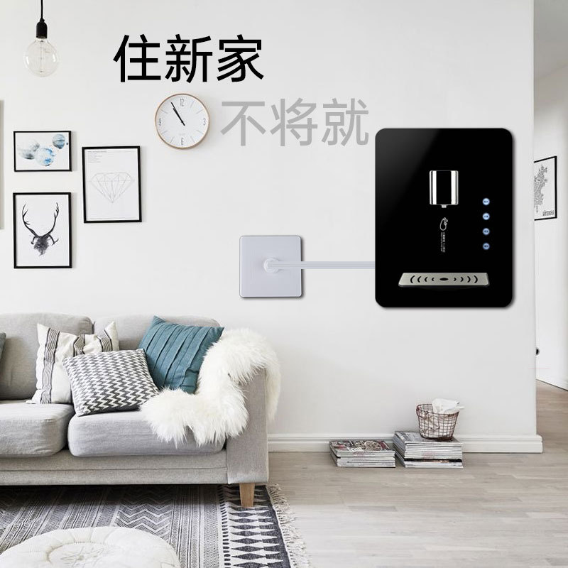 86型净水器管线机饮水机墙壁2分水管pe管线插座面板快插接头配件