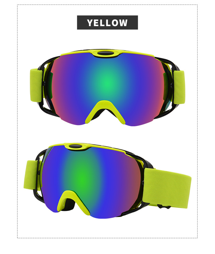 安罗尔新品球面双层防雾滑雪眼镜成人户外登山护目镜可卡近视男女
