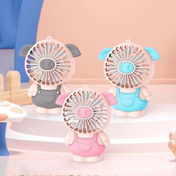 Summer Hot Sale Cartoon Animal Handheld Small Electric Fan Wholesale Usb Charging Mini Mute Outdoor Portable Fan