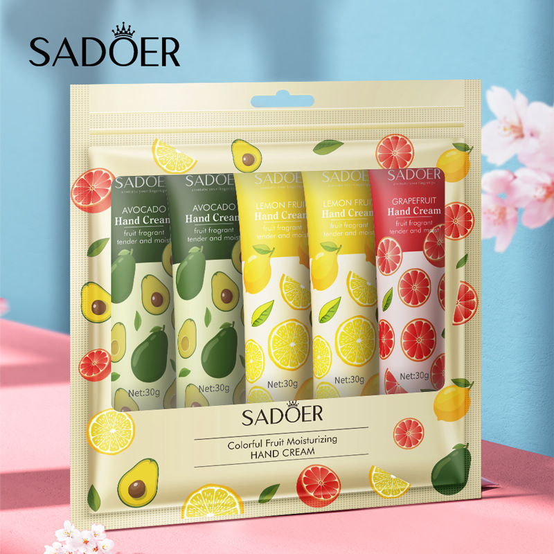 Colorful Flowering and Fruiting Hand Cream Suit Moisturizing and Nourishing Refreshing Skin Rejuvenation Hand Skin Care Foreign Trade