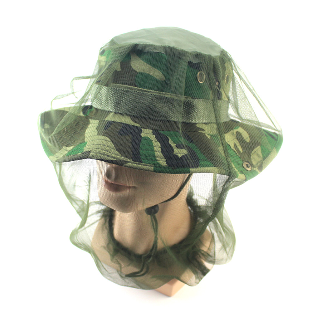 厂家批发户外防蚊帽 野营探险垂钓夏季露营防蚊虫叮咬帽子 面纱帽