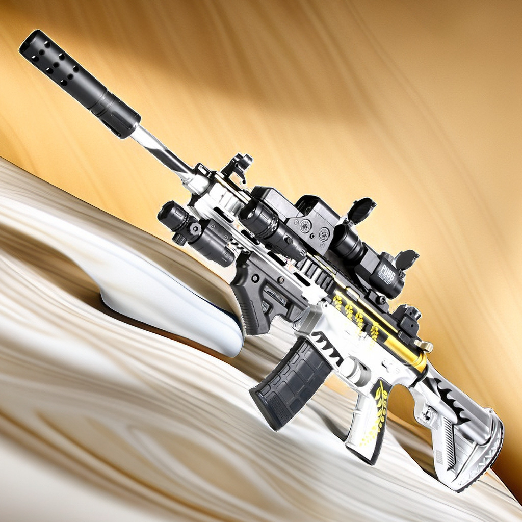 m416电动连发黄金龙骨儿童玩具软弹枪男孩子吃鸡礼物手自一体跨进