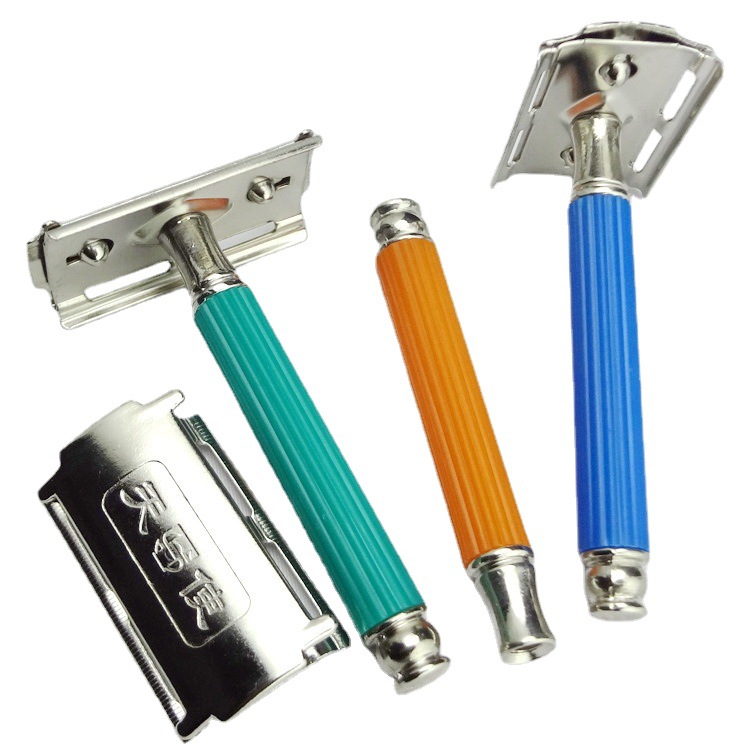 天使牌铝合刀架双面刀片刮胡子刀