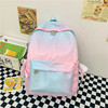 schoolbag pupil nylon Gradient Backpack 2022 new pattern light fashion capacity Junior school student knapsack