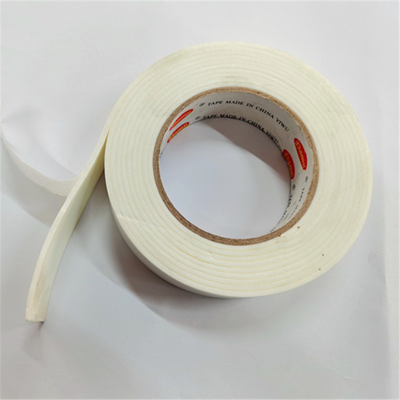 厂家批发白色海绵泡沫胶带超粘强力固定不留痕泡棉双面胶布防水胶