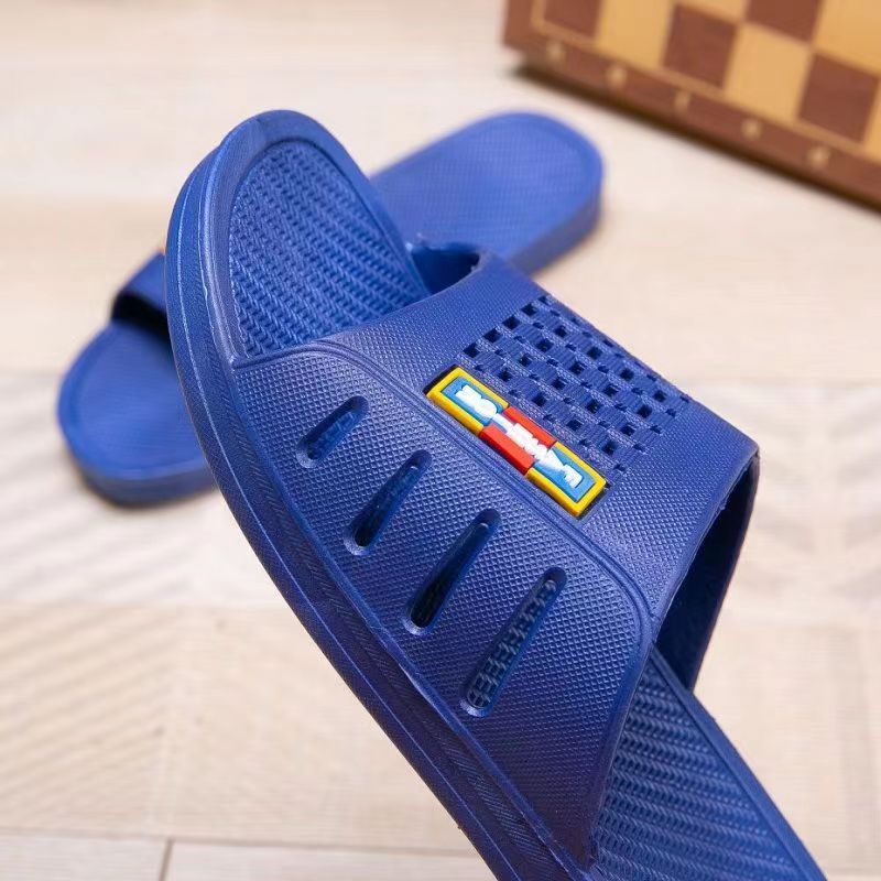 Men's Slippers Summer Non-Slip Thick Bottom Wear-Resistant Indoor Sandals Stall Running Jianghu Hotel Bath Slippers Wholesale