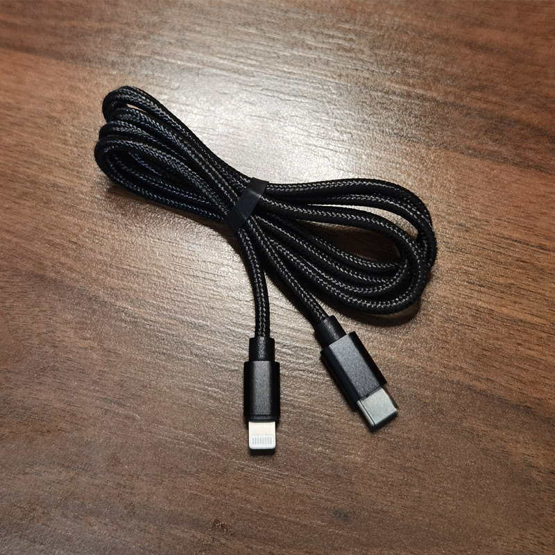 1米2米编织快充pd数据线12w适用苹果手机充电器type-c转lighting