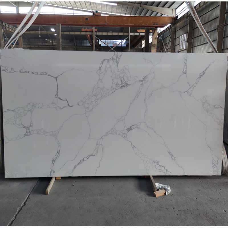 仿大理石鱼肚白爵士白人造大理石板材加工定制地板墙身台面家用板