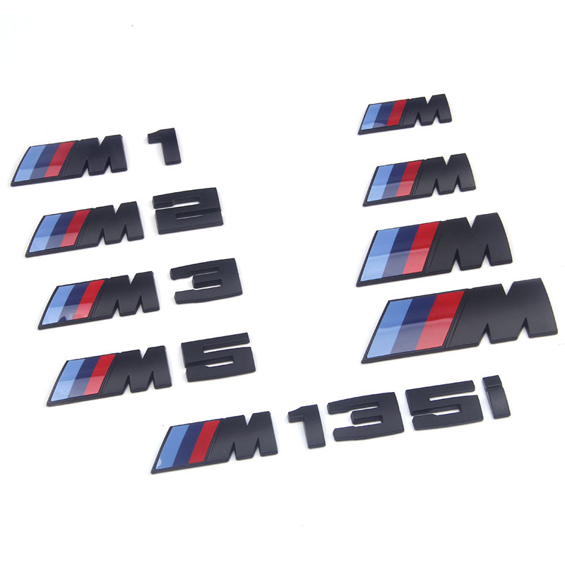 applicable to bmw m heelpiece car logo m1m2m3m4m5m6 logo 3 series 5 series x6m modification fender sticker