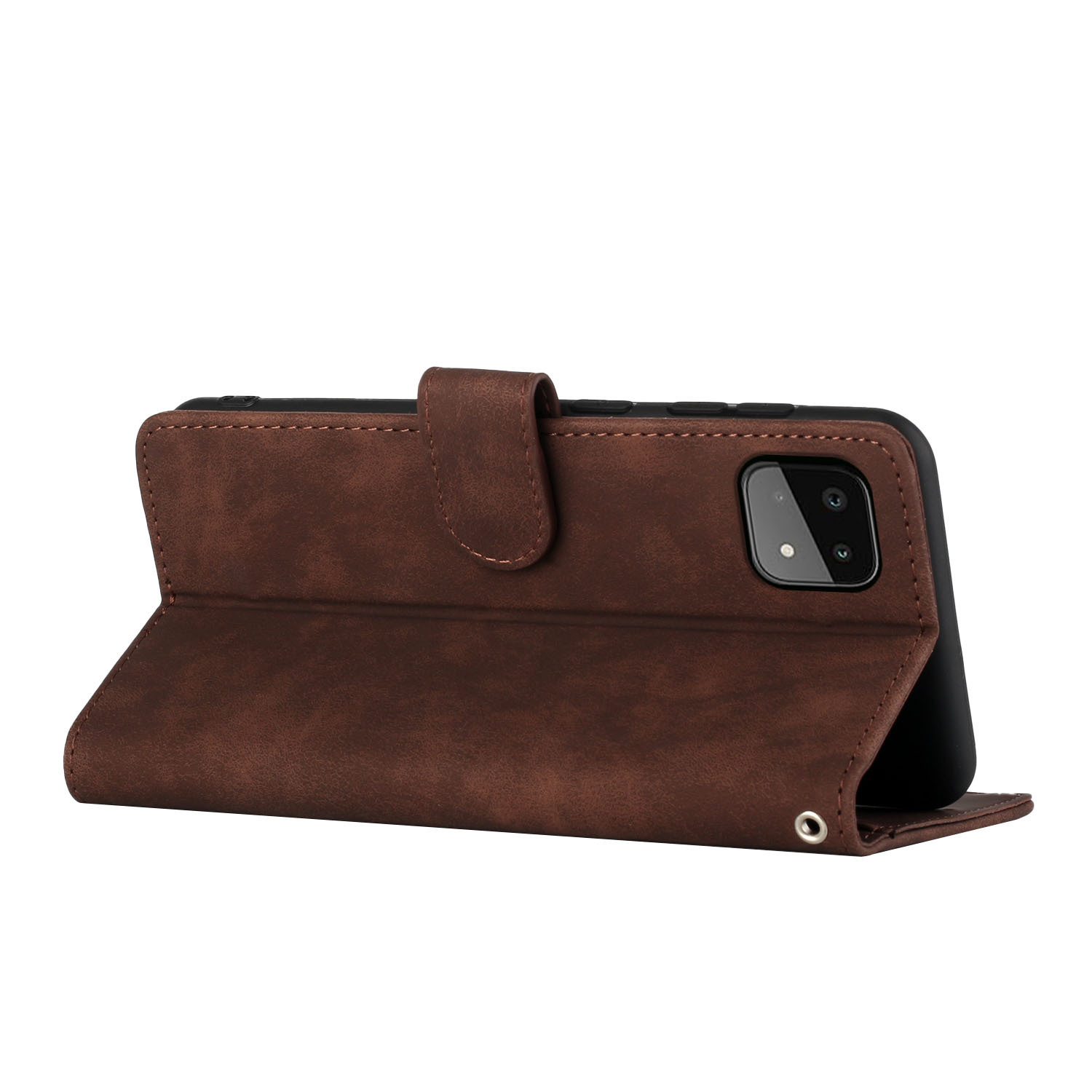 适用s23复古手机套三星钱包式 a22 5g插卡保护套s8左右开皮套