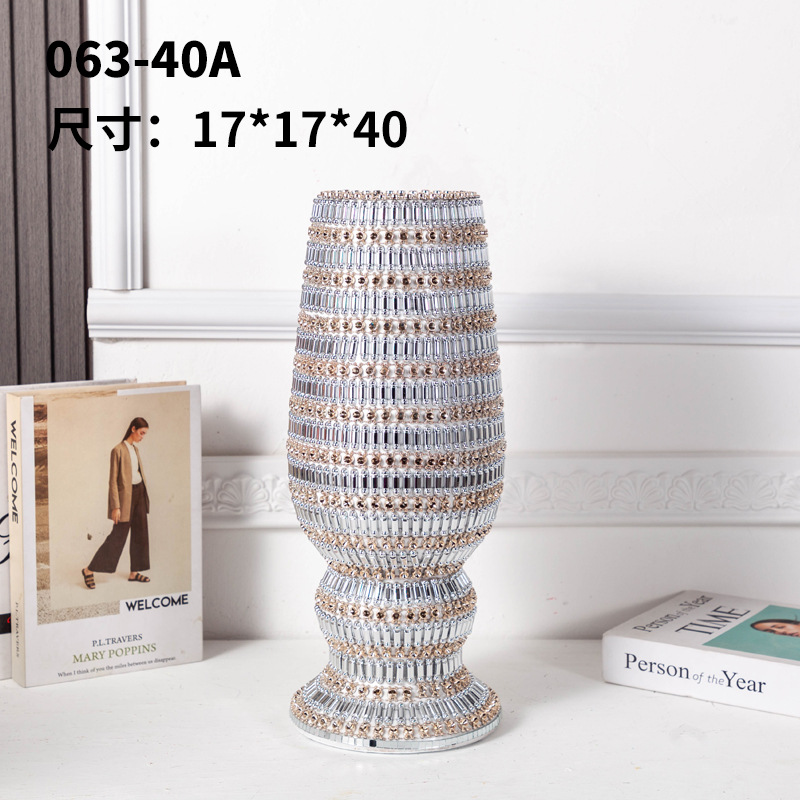 Mid-Temperature Nordic Ins Style Ceramic Vase Dried Flower Decoration Creative Home B & B Living Room Flower Arrangement Small Vase