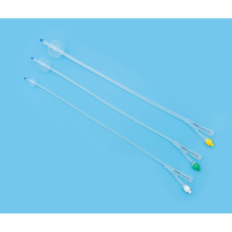 供应乳胶三腔导尿管一次性硅胶导尿管 硅胶三腔导尿管出口批发