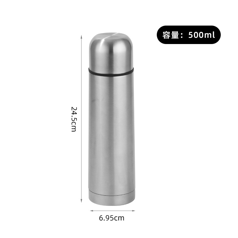 Stainless Steel Bullet Vacuum Thermos Cup Business Car Large Capacity Travel Water Cup Outdoor Portable Sports Kettle
