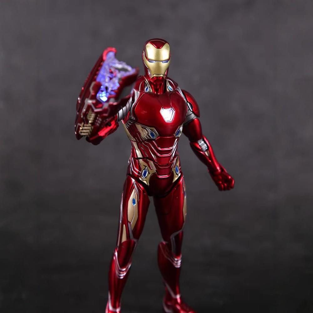 cs合金钢铁侠mk50可发光关节可动金属手办模型16cm精致礼物1/12