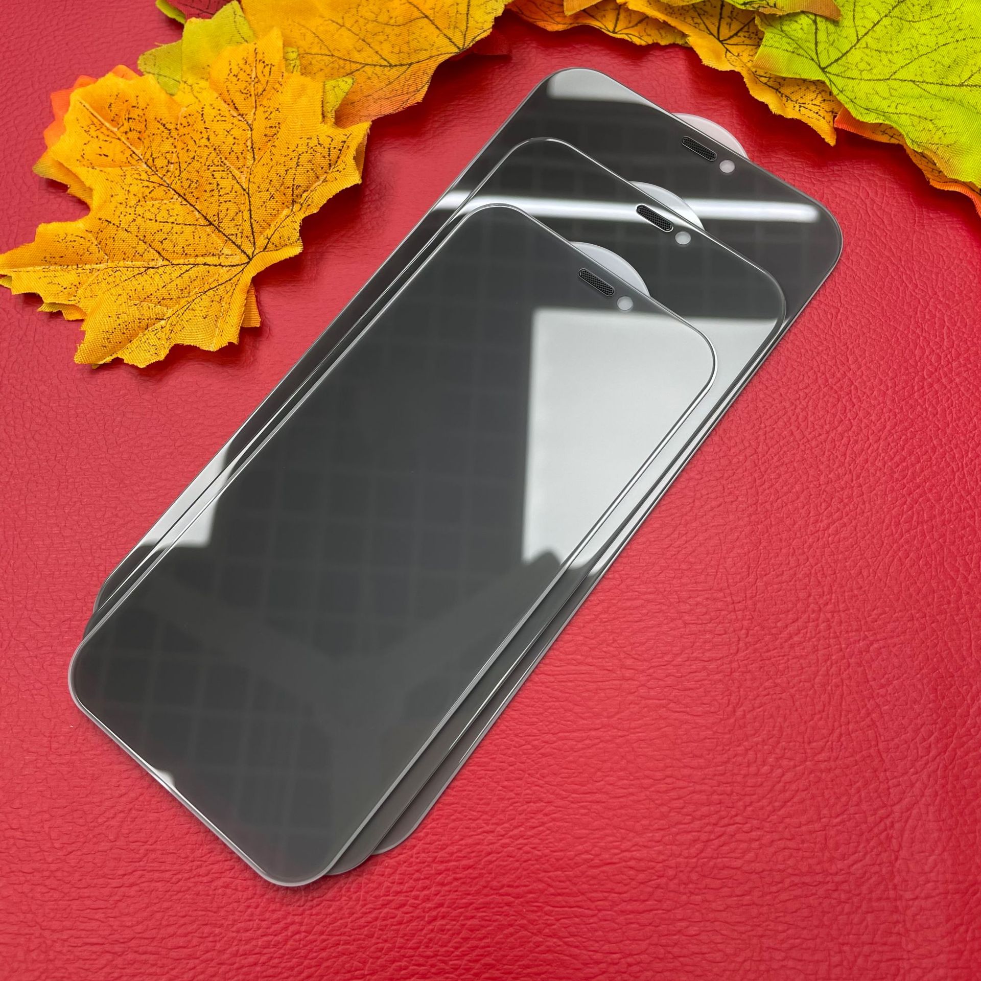 适用iphone12mini丝印防窥满版钢化膜12promax全透明覆盖保护贴膜