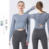 new pattern lady yoga jacket Long sleeve Quick drying Borneol Touch Fitness wear sexy run motion T-shirt 0wd713 new pattern lady yoga jacket Long sleeve Quick drying Borneol Touch Fitness wear sexy run motion T-shirt 0wd713