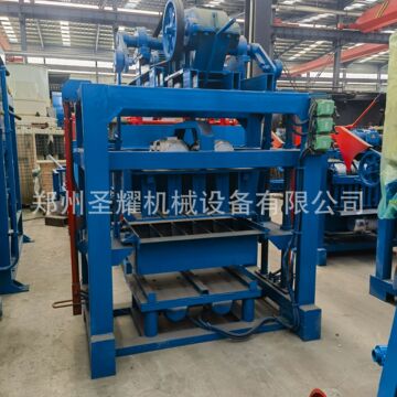 4-40型水泥砖制砖机坦桑尼亚半自动液压空心砖机水泥垫块免烧砖机
