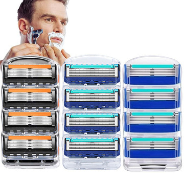 五层男士手动剃须刀刀头国内爆款刮脸胡须毛刀替换刀头架通用吉利