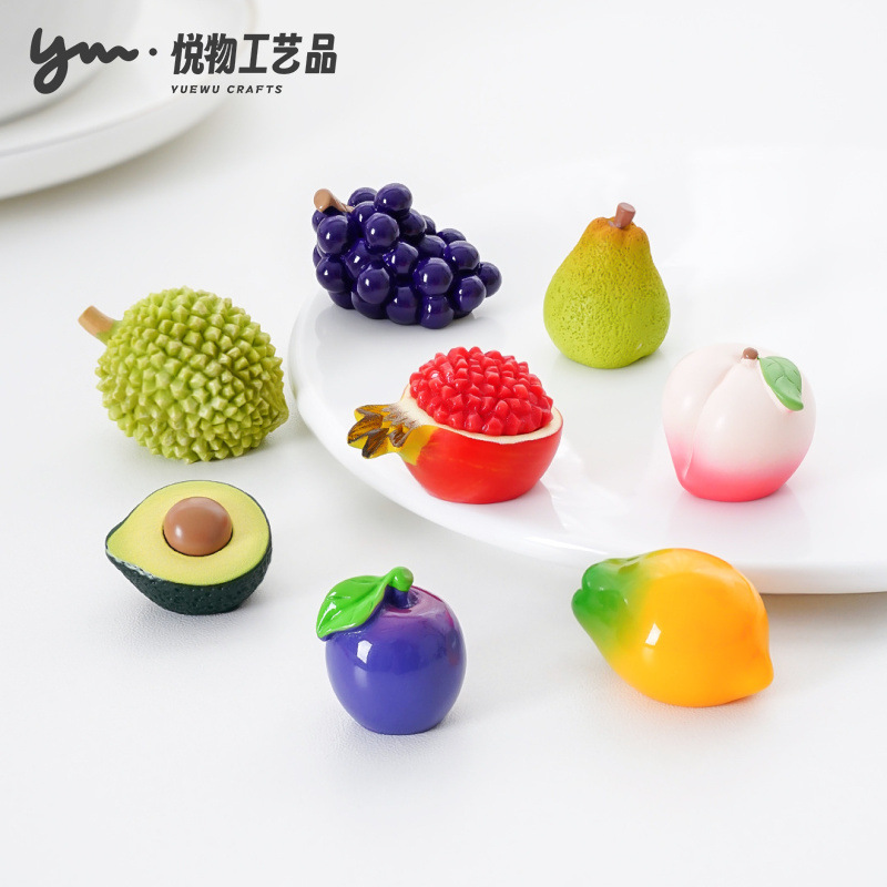 仿真食玩写实荔枝水果萌粒 diy装饰品盲袋挂配件微景观桌面小摆件