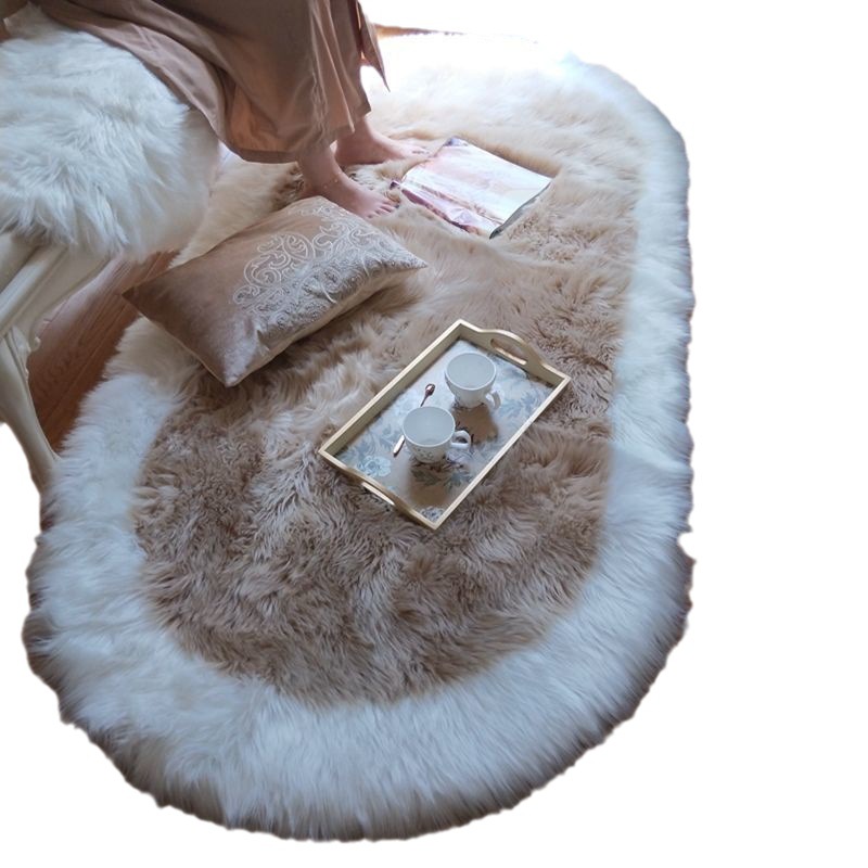 Factory Direct Sales Wholesale Foreign Trade Long Wool Cashmere Carpet Bedside Blanket Bedroom Living Room Thickening Carpet Fabric Skin-Friendly