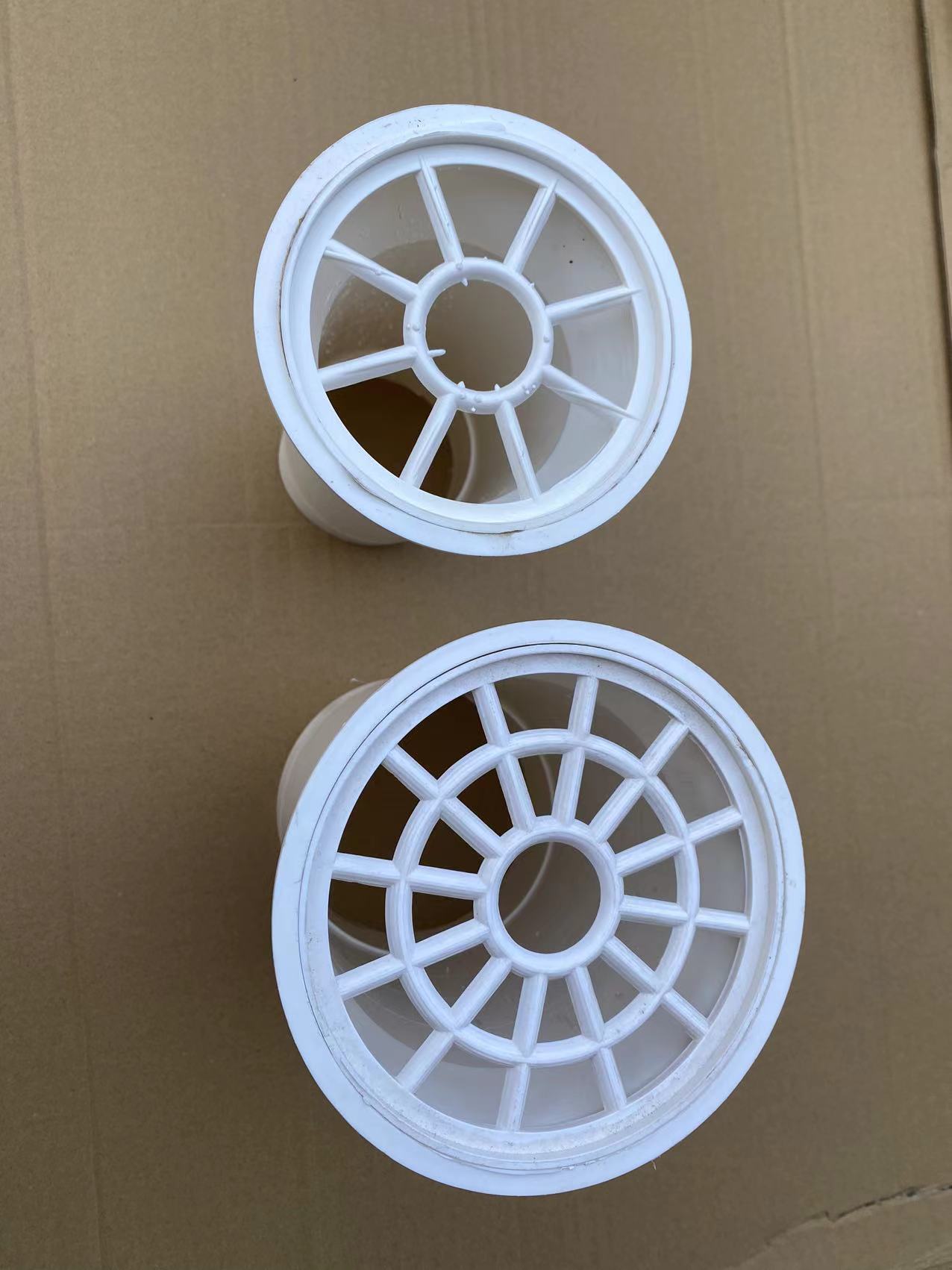 厂家供应pvc75 110 带网芯子 pvc下水口 pvc带网平口 落水口