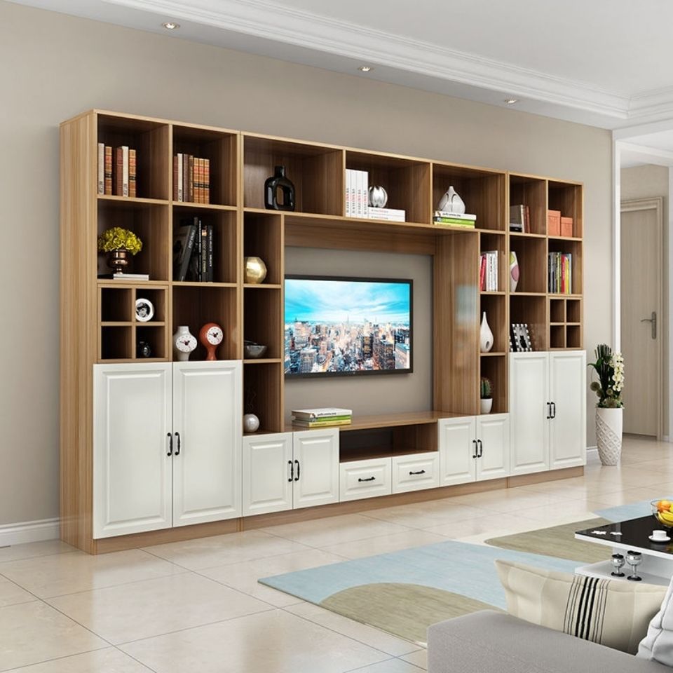整体电视书柜