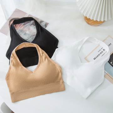 新款挂脖露背内衣纯欲性感裹胸少女学生无钢圈舒适吊带内搭外穿女