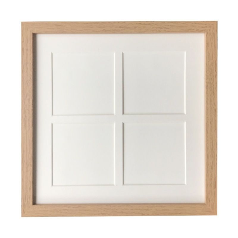 Four Grid Canvas Frame Square 10x10 No Pressure Stereograph Advanced Simple White Wooden Frame Can Be Hung and Can Be Placed