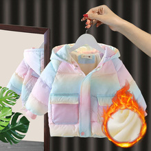 女童冬季棉衣2022新款1一6岁女宝宝冬装羽绒棉服婴儿加绒外套棉袄