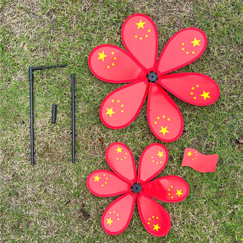 运动会手持风车开幕式入场创意道具大风车手持物品初中生中国梦