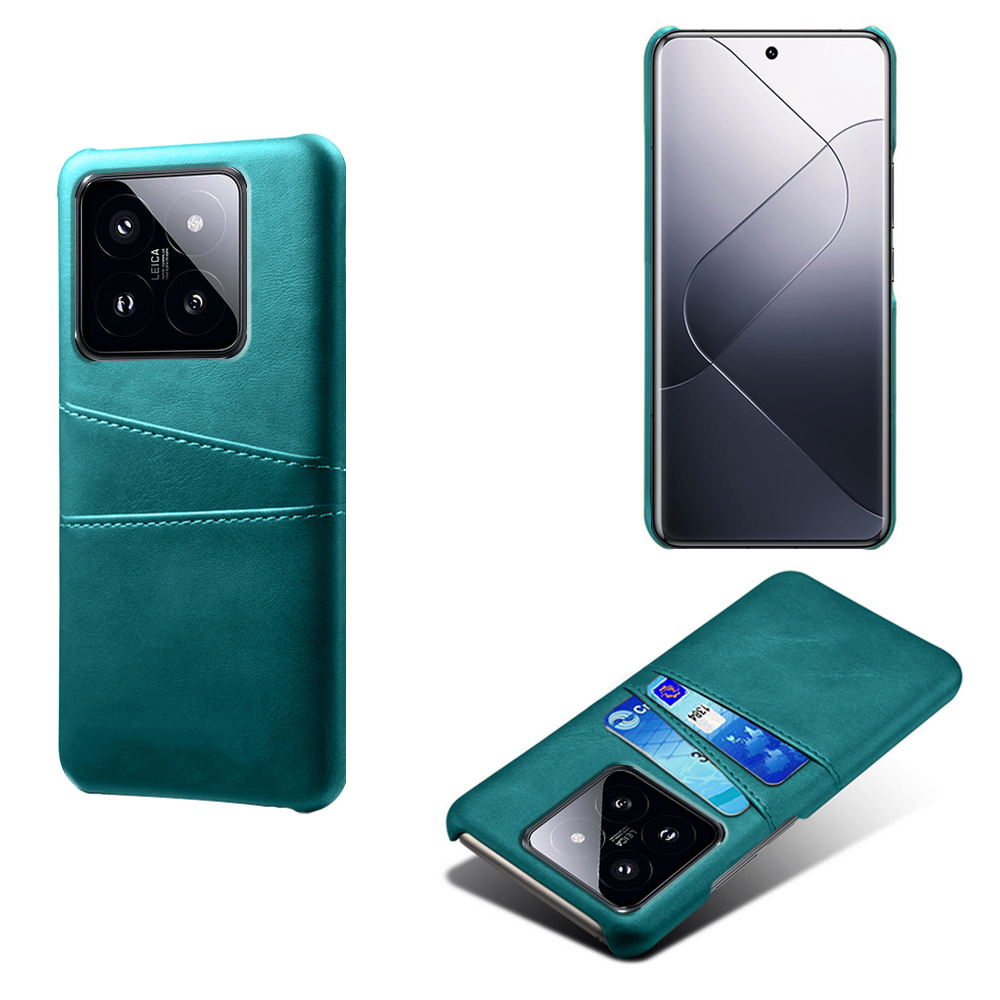 批发适用小米14pro手机贴皮壳红米k50ultra小牛纹插卡手机套背壳