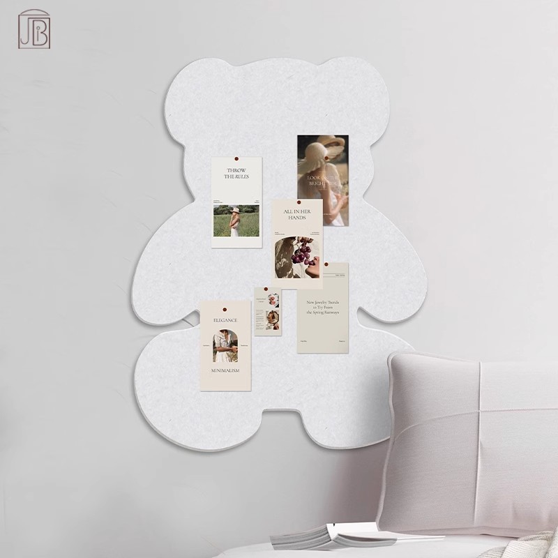 Special-Shaped Felt Board Office Exhibition Board Cultural Wall Photo Wall Punch-Free Message Board Felt Board Photo Wall