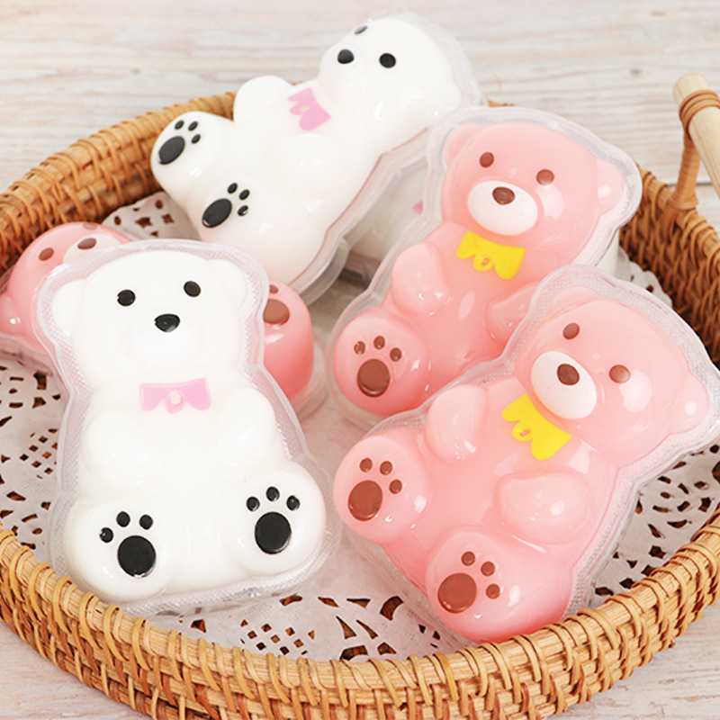 韩仔 duangduang熊果冻12个/盒批发网红休闲儿童零食酸奶味草莓味