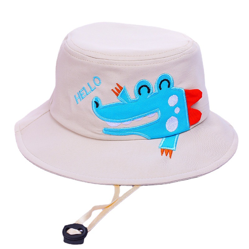 Children's Hat Bucket Hat Cartoon Cute Boys and Girls Spring and Summer Outdoor Sun Hat Sports Breathable Beach Sun Hat