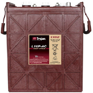 trojan邱健蓄电池l16p-ac 6v420ah 美国进口电池 洗地机 高尔夫球
