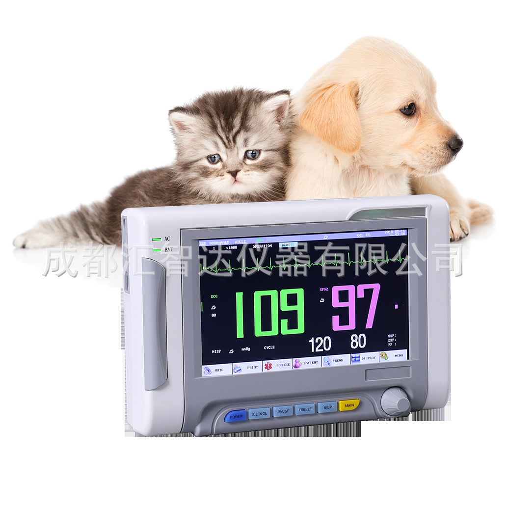 Huizhida Pet Animal Veterinary Surgery Vital Signs Multi-Parameter Monitor