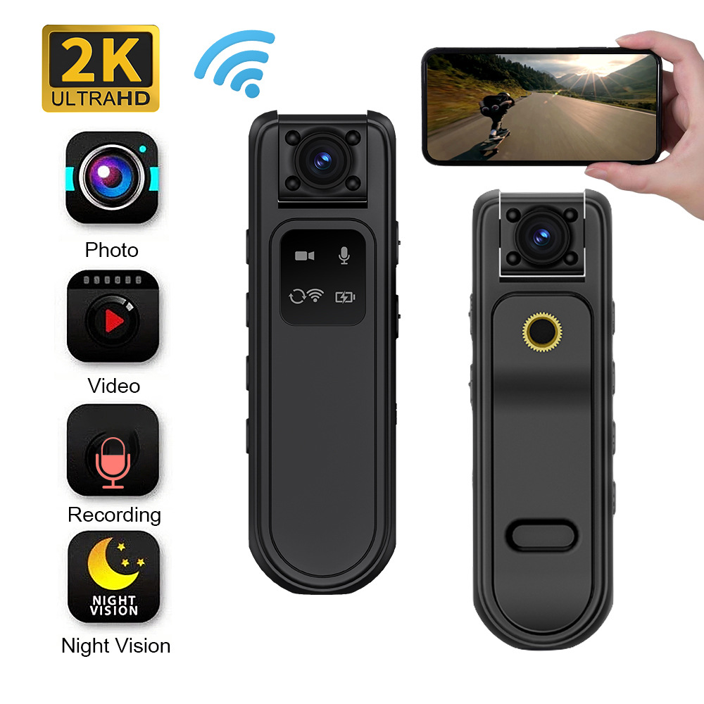 高清夜视执法记录仪2k wifi 运动相机胸前佩戴随身专业执勤现场仪